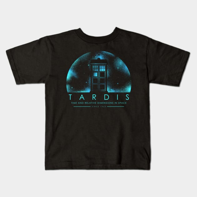 Tardis - Time And Relative Dimensions In Space Kids T-Shirt by Sachpica